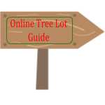 tree lot guide sign