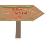 choose & cut lot guide sign